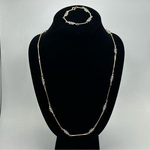 Vintage Amazing Jewelry Set Necklace/ Bracelet #702